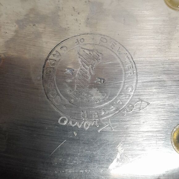 Pewter Crafters of Cape Cod. Elongated "Ginko Biloba Leaf" Dish. - Picture 4 of 6